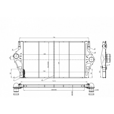 INTERCOOLER LAGUNA 2.2DCI 02- 8200075810