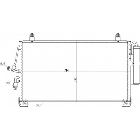 OUTLANDER KLÍMABERENDEZÉS RADIÁTOR 03- MN124248