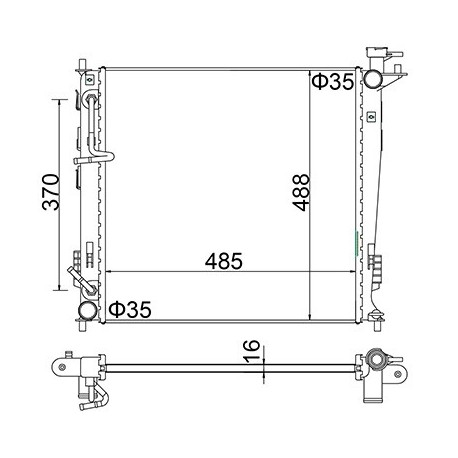 KIA SPORTAGE III RADIÁTOR 09- 25310-2S050