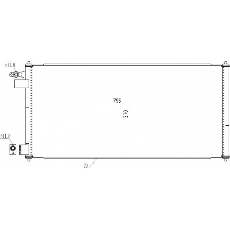 LÉGKONDICIONÁLÓ RADIÁTOR TOURNEO 1.8TDCI 02- 1223628