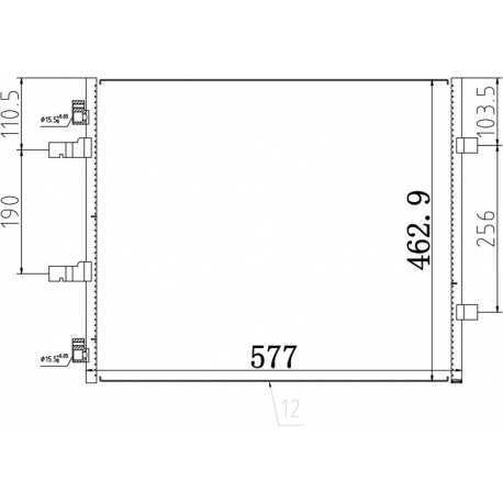 VIVARO 2.0CDTI LÉGKONDICIONÁLÓ HŰTŐSZEKRÉNY 01- 4419021