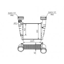 INTERCOOLER PASSAT 1.8T 01- 038906051D