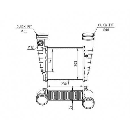 INTERCOOLER PASSAT 1.8T 01- 038906051D