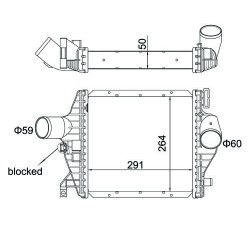 INTERCOOLER VITO 110 2.3TD 96-03 6385012301