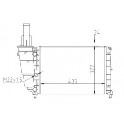RADIÁTOR PUNTO 55,60 93- 46446734