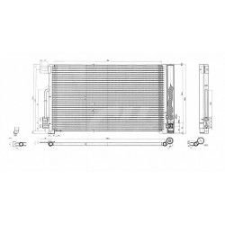 LÉGKONDICIONÁLÓ RADIÁTOR GRANDE PUNTO 1.2 05- 13310103