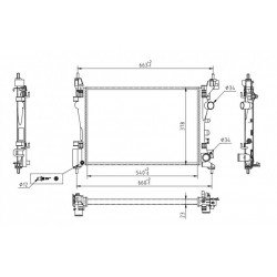 CORSA 1.0I 06- RADIÁTOR 06- 1300279