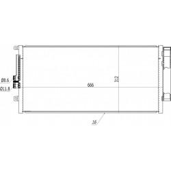 FIAT 500 LÉGKONDICIONÁLÓ RADIÁTOR 07- 51819064