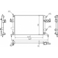 RADIÁTOR CORSA C 1.0-1.2 16V 00- 1300236