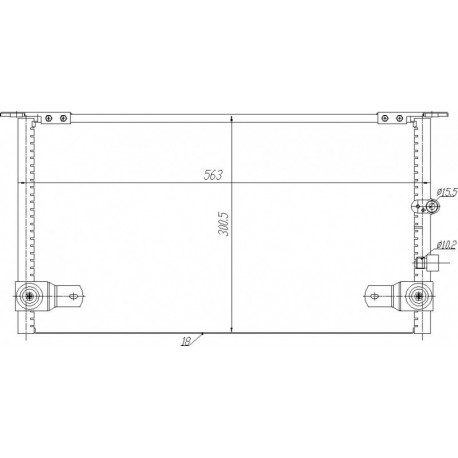 HI-LUX 2.5 01- LÉGKONDICIONÁLÓ RADIÁTOR 88460-35280