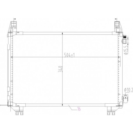 LÉGKONDICIONÁLÓ RADIÁTOR YARIS 10- 884600D200