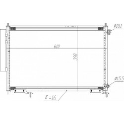 HONDA CR-V 2.2CDTI KLÍMABERENDEZÉS RADIÁTOR HONDA CR-V 2.2CDTI 80110-SKN-G01