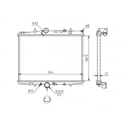 RADIÁTOR CITROEN C5 2.2HDI 01- 1330.79