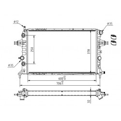 RADIÁTOR ASTRA G 2.0DTI 00-04 1300210