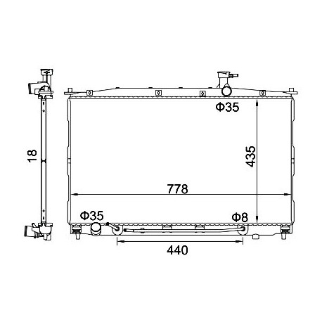 HYUNDAI SANTA FE 2.2CRDI RADIÁTOR 06- 25310-0W000