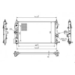 RADIÁTOR OPEL ASTRA J 2.0 CDTI 11- 1300305