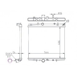 HŰTŐ PEUGEOT 807 2.0-3.0 02- 1330.A4