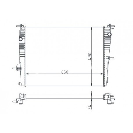 RADIÁTOR MEGANE III 1.6 16V 08- 21410-0014R