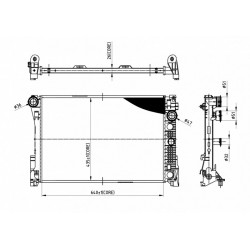 RADIÁTOR DB 204 C200CDI 07- 2045000303
