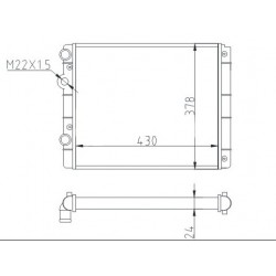 RADIÁTOR POLO 1.0-1.6 94- 6N0.121.201