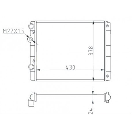 RADIÁTOR POLO 1.0-1.6 94- 6N0.121.201