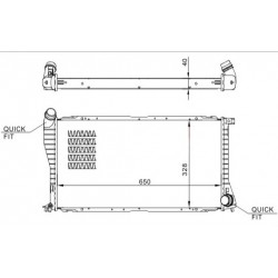 RADIÁTOR BMW E39 530D,730D 98- 1711.2.247.345