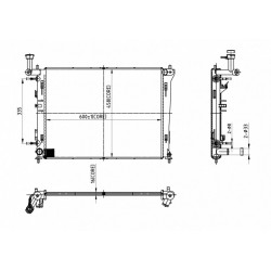 RADIÁTOR KIA CEED 1.4I 16V 07- 25310-1H050