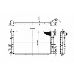 ESCORT V 1.1-1.3 RADIÁTOR 90- 1106768