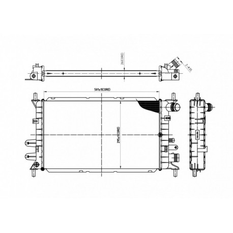 ESCORT V 1.1-1.3 RADIÁTOR 90- 1106768