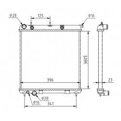 RADIÁTOR CITROEN C3 1.4 16V 02- 1330.C1
