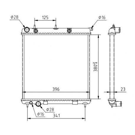 RADIÁTOR CITROEN C3 1.4 16V 02- 1330.C1