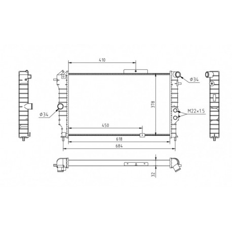 HŰTŐSZEKRÉNY VECTRA A 1.4-2.0,CALIBRA 2.0I 03096385