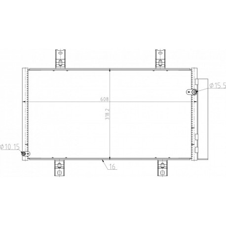 MAZADA RX8 LÉGKONDICIONÁLÓ RADIÁTOR 03- F151-61-480