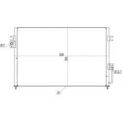 LÉGKONDICIONÁLÓ RADIÁTOR TERRACAN 2.9CRDI 01- 97606-H1000