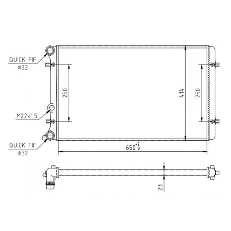 RADIÁTOR AUDI A3,GOLF IV 96- 1J0.121.253AD