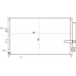 LÉGKONDICIONÁLÓ RADIÁTOR CIVIC 1.3HYBRID 06- 80110-SNB-A41