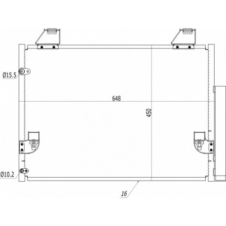 TOYOTA HILUX VII KLÍMA HŰTŐ 05- 88460-0K080