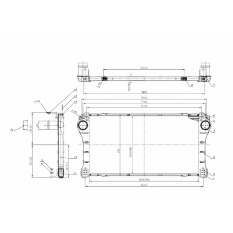 INTERCOOLER COROLLA 2.0D4D 07- 17940-0R020