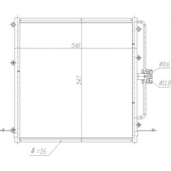 RANGE ROVER II LÉGKONDICIONÁLÓ RADIÁTOR 94- AWR1624