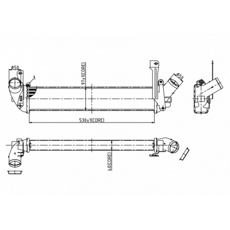 KUBISTAR 1.5DCI INTERCOOLER 03- 8200221885