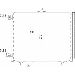 CITROEN C3 KLÍMABERENDEZÉS RADIÁTOR 02- 3640050
