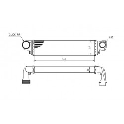 INTERCOOLER BMW E46 330D 98- 1751.7.786.351