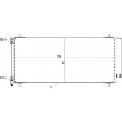 RADIÁTOR CITROEN C5 2.2HDI 04- 6455.EA