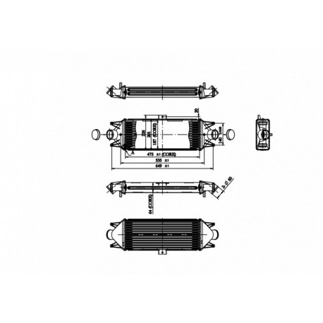 INTERCOOLER IVECO DAILY 35C 03- 504022617
