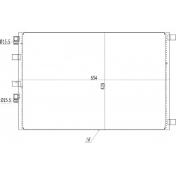 LÉGKONDICIONÁLÓ RADIÁTOR MEGANE II 05- 8200325004