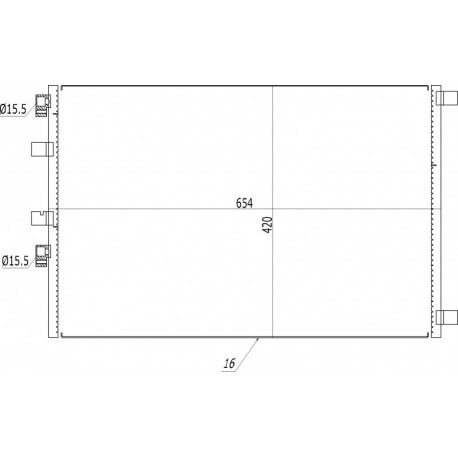 LÉGKONDICIONÁLÓ RADIÁTOR MEGANE II 05- 8200325004