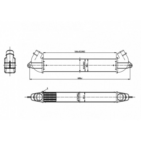 INTERCOOLER DOBLO 1.9JTD 01- 46779532
