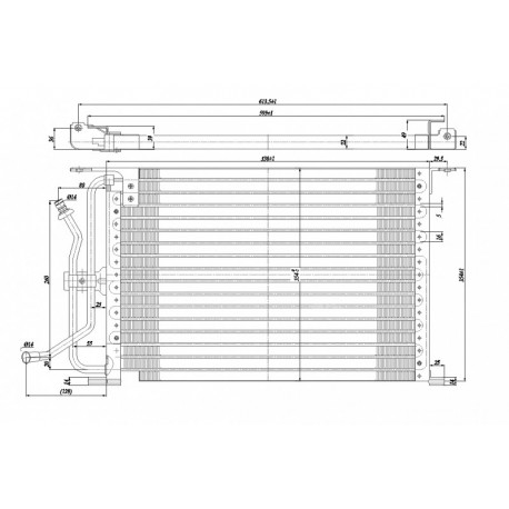 KLÍMABERENDEZÉS RADIÁTOR FIESTA IV 1.3 95- 1004001