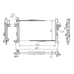 RADIÁTOR CORSA C 1.3CDTI,1.7CDTI 03- 1300259