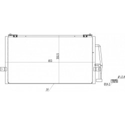 LÉGKONDICIONÁLÓ RADIÁTOR VOLVO S/V40 06/95- 30871579